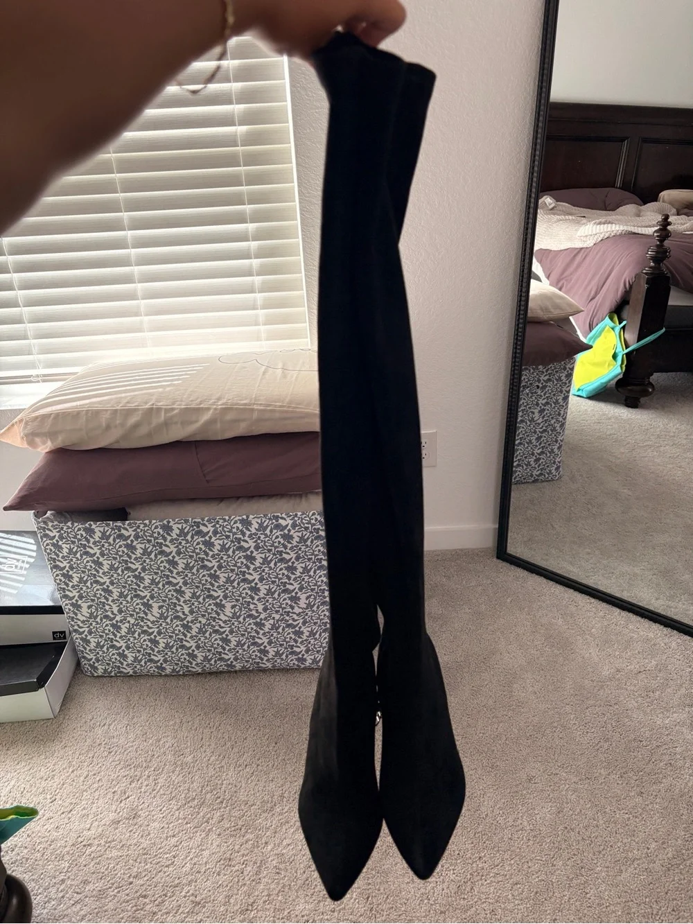 Women’s Over-the-Knee Black Suede Boots